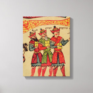 The Three Magi, detail from the Nativity Canvas Print