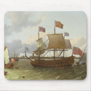 The Three-Master 'Britannia' in Rotterdam, 1698 Mouse Pad