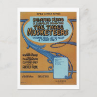 The Three Musketeers Vintage Songbook Cover