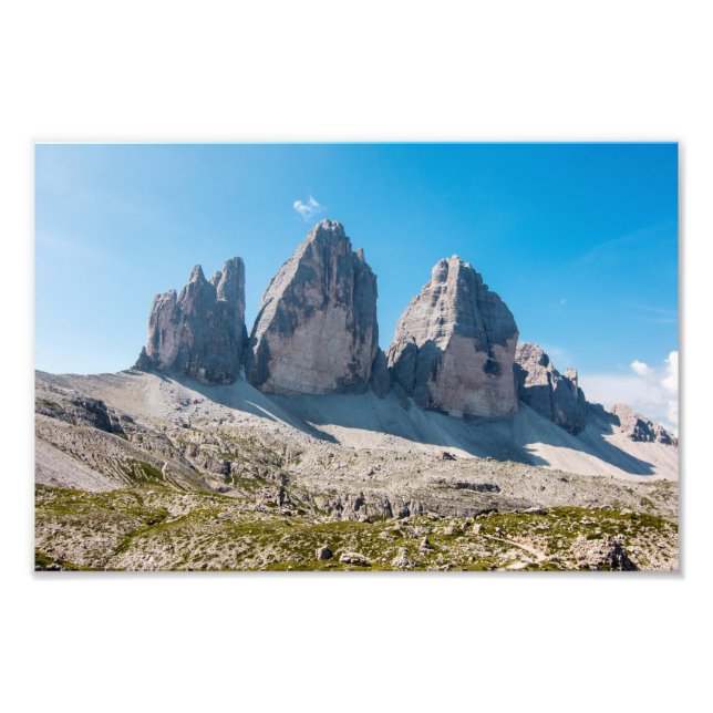 The three peaks of Lavaredo Photo Print (Front)