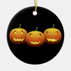 The Three Pumpkins Ceramic Tree Decoration