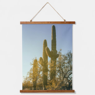 The Three Saguaros Hanging Tapestry