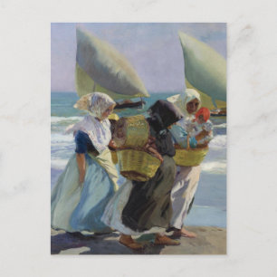 The Three Sails - Joaquin Sorolla Postcard