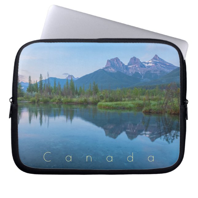 The Three Sisters at Dawn Laptop Sleeve (Front)