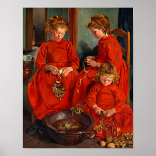 The Three Sisters by Leon Frederic Poster