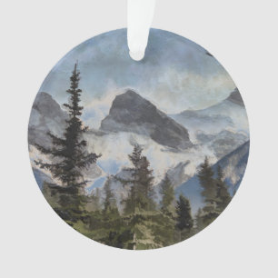 The Three Sisters - Canadian Rocky Mountains Ornament