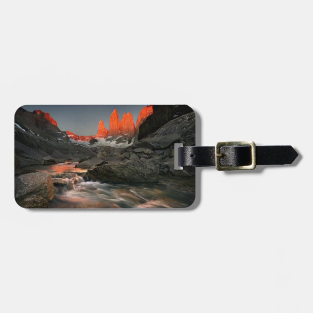 The Three Towers Luggage Tag (Front Horizontal)