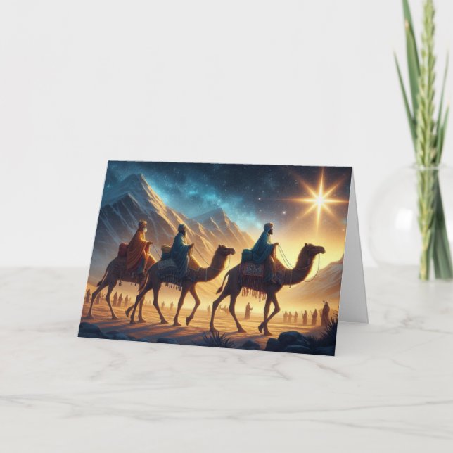 The Three Wise Men Christmas Greeting Cards (Front)