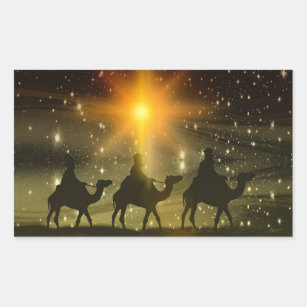The Three Wise Men Religious Christmas Sticker