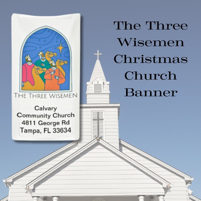 The Three Wisemen Christmas Church Banner (Creator Uploaded)