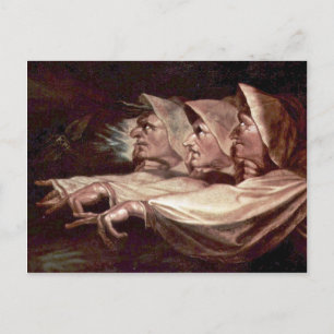 The Three Witches English - The Weird Sisters Or T Postcard