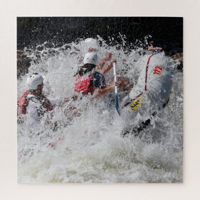 The Thrill of Whitewater Rafting 20 x 20 Jigsaw Puzzle (Vertical)