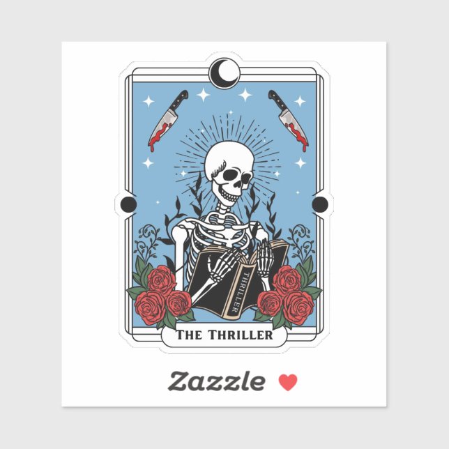The Thriller Book, Kindle, Water bottle Sticker (Sheet)