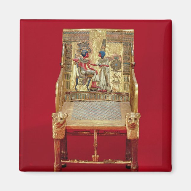 The throne, from the Tomb of Tutankhamun Magnet (Front)