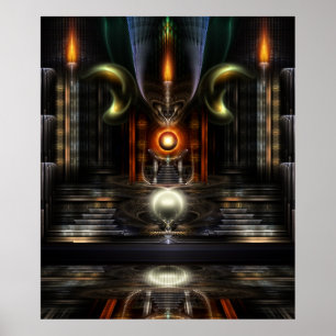 The Throne Room Fractal Art Wall Poster