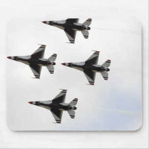The Thunderbirds form a 6-ship Delta formation Mouse Pad