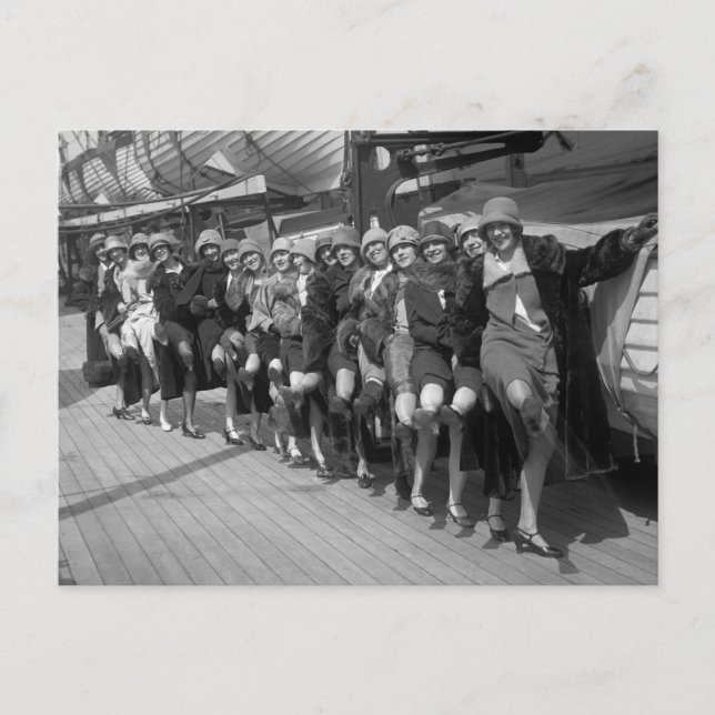 The Tiller Girls, early 1900s Postcard (Front)