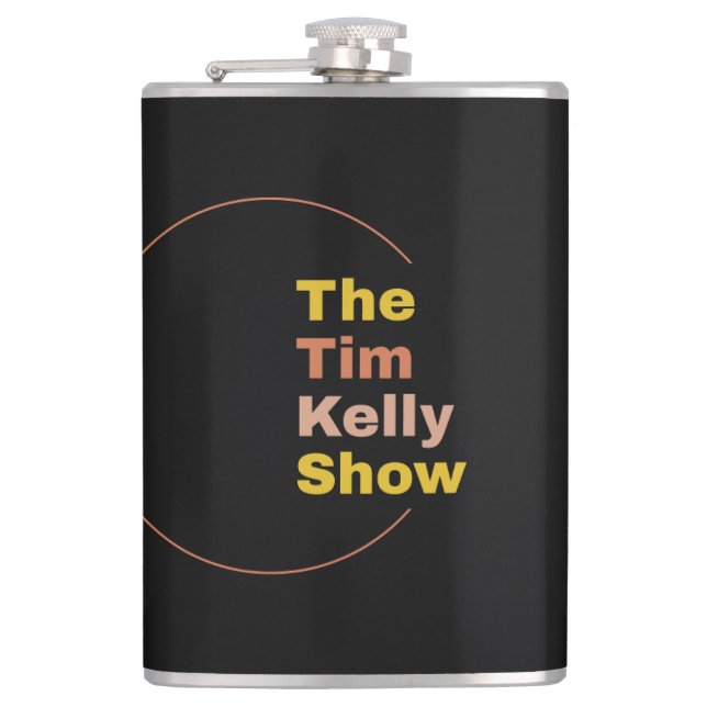The Tim Kelly Show Flask (Front)