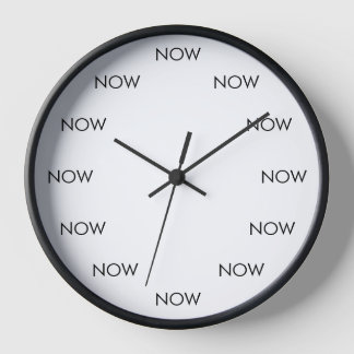 The Time Is NOW Clock – Present Moment Reminder
