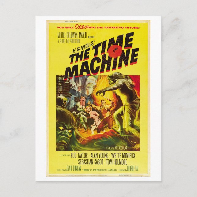 The Time Machine 1960s Film Postcard (Front)