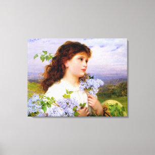 The Time of the Lilacs by Sophie Anderson Canvas Print