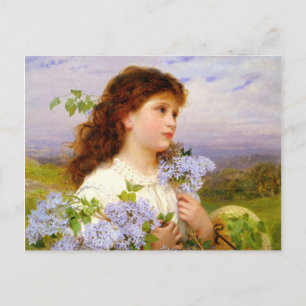 The Time of the Lilacs by Sophie Anderson Postcard