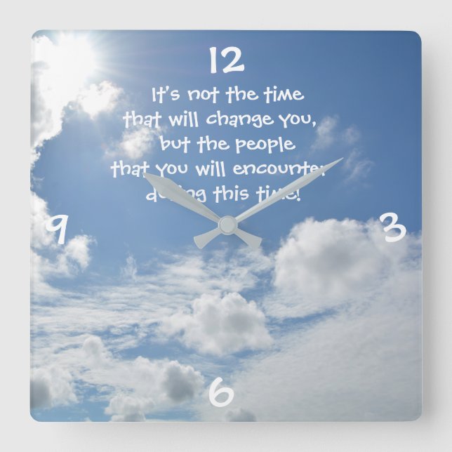 The time... square wall clock (Front)