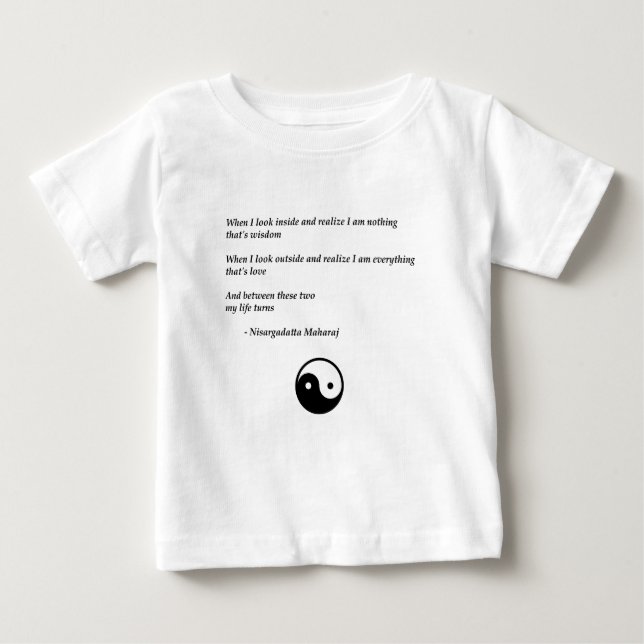 The timeless wisdom of Nisargadatta Maharaj Baby T-Shirt (Front)