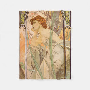 The Times of the Day, Evening Contemplation, 1899  Fleece Blanket