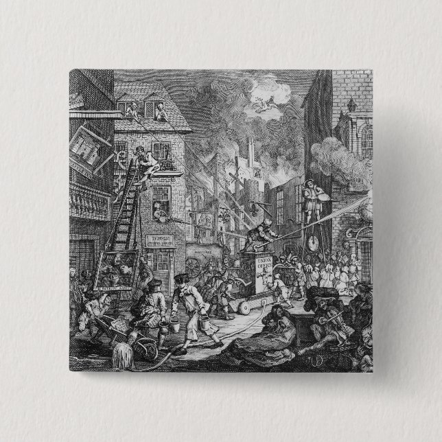 The Times, Plate I, 1762 15 Cm Square Badge (Front)