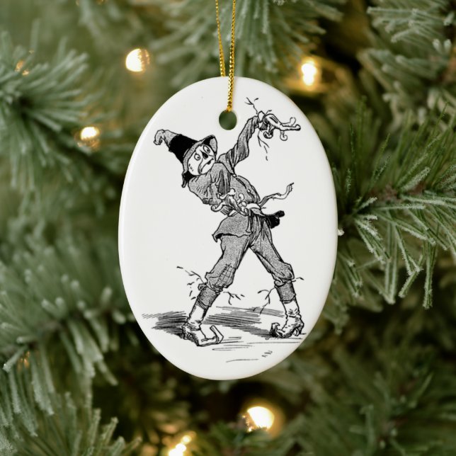 The Tin Man Alice in Wonderland Ceramic Tree Decoration (Tree)