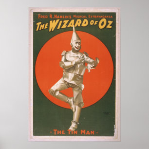 The Tin Man Vintage Musical Poster