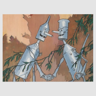 “The Tin Woodman and His Twin” by John R Neill Tissue Paper