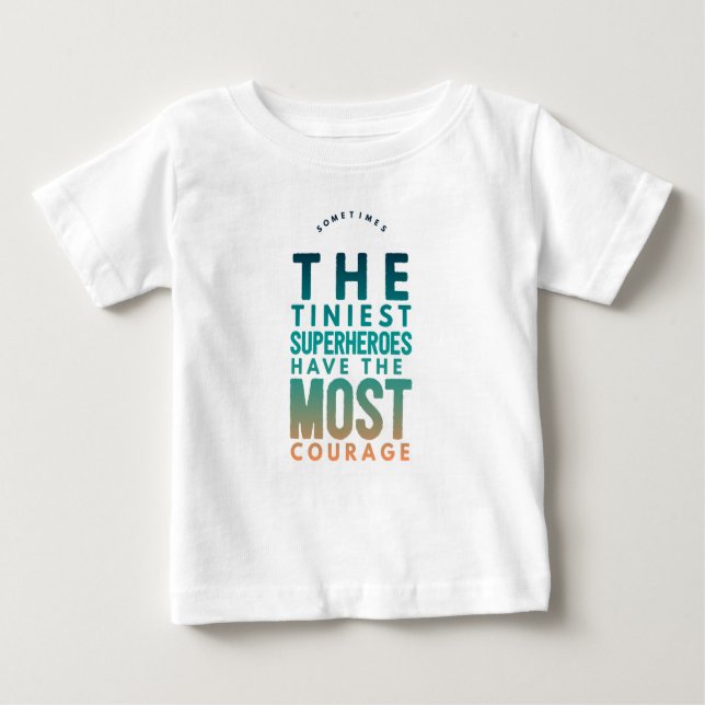The tiniest Superhero Baby T-Shirt (Front)