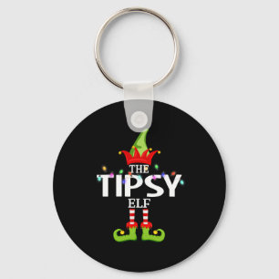 The Tipsy Elf Christmas Matching Pyjamas Key Ring