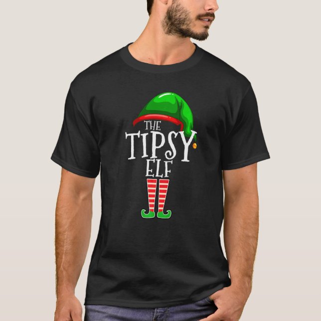 The Tipsy Elf Family Matching Group Christmas  Dru T-Shirt (Front)