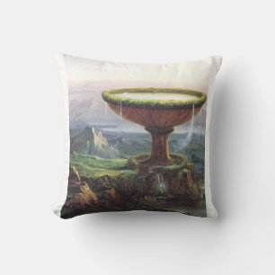 The Titan's Goblet by Thomas Cole Cushion