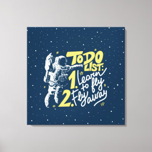 The To Do List Stretched Canvas Print
