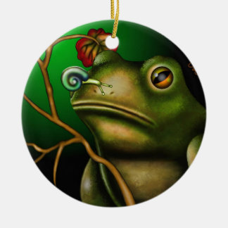 The Toad And The Snail II Ceramic Tree Decoration
