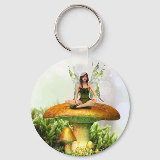 The Toadstool Fairy Key Ring (Front)