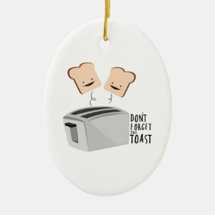 The Toast Ceramic Tree Decoration