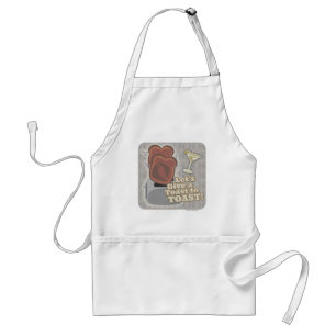 The Toast to Toast Funny Breakfast Cartoon Standard Apron