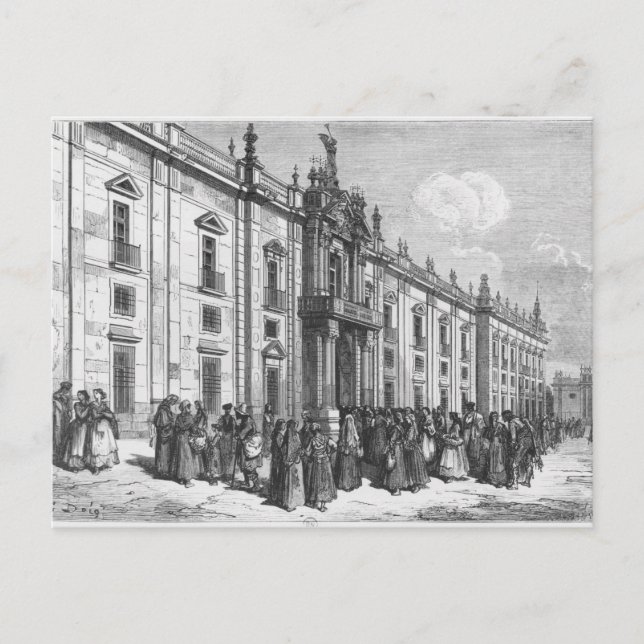 The tobacco factory at Seville Postcard (Front)