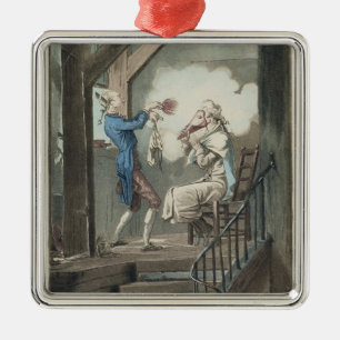 The Toilet of an Attorney's Clerk, engraved by Phi Metal Tree Decoration