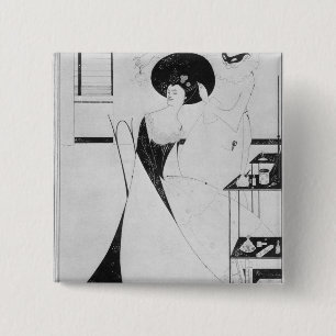 The Toilet of Salome 15 Cm Square Badge