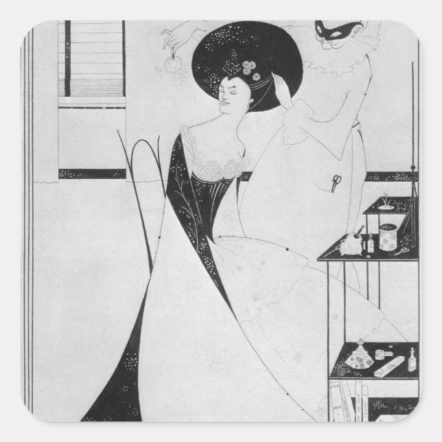 The Toilet of Salome Square Sticker (Front)