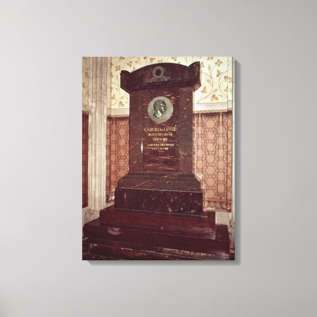 The tomb of Carl Linnaeus Canvas Print (Front)