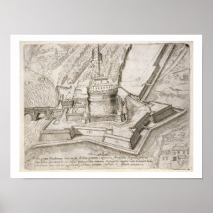 The Tomb of Hadrian, from 'Cosmo Medici Duci flore Poster