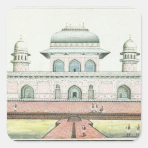 The Tomb of Itimad-Ud-Daula, near Agra, c.1830s (w Square Sticker