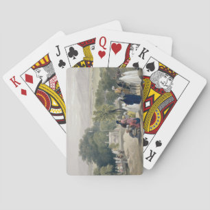The Tomb of the Emperor Baber, from 'Sketches in A Playing Cards